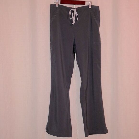 UP SP Charcoal Gray Drawstring Scrub Pants - Picture 1 of 14
